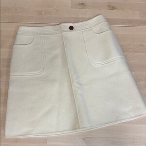Paul & Joe Cream Mini Skirt